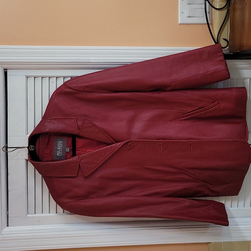 Women's leather coat